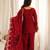 Maroon colour roman silk farshi salwar suit set with dupatta
