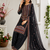 Black Color Embroidery And Sequence Work Silk Blend Salwar Suit