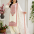 White Color Embroidery And Sequence Work Silk Blend Salwar Suit
