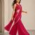 Trendy Pink Pre-Draped Sharara Saree with Sequence Embroidered Stitched Blouse.Perfect for Party, Wedding & Festive Wear