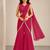 Trendy Pink Pre-Draped Sharara Saree with Sequence Embroidered Stitched Blouse.Perfect for Party, Wedding & Festive Wear