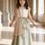 Blue And White Cotton Embroidered Lehenga 
