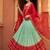 Ethnic Sky Blue Lehenga Choli with Scalloped Border Dupatta