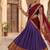 Royal Purple and Maroon Ethnic Silk Lehenga Set Featuring Traditional Gold Zari Detailing