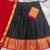 Classic Black and Red Ethnic Pattu Pavadai Inspired Silk Lehenga Set for Festive Occasions
