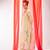 Ivory embroidered organza long kurta set