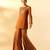 Brown embroidered organza chinon co ord set