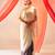 Cream ivory embroidered satin co ord set