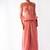 Rose pink embroidered organza co ord set