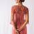 Rose pink embroidered organza co ord set