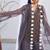 Lilac brown embroidered crepe co ord set