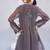 Lilac brown embroidered crepe co ord set