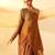 Rich brown embroidered crepe co ord set