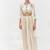 Ivory embroidered satin co ord set