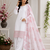 Light Pink Color Embroidery And Sequence Work Silk Blend Salwar Suit