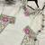 Pink colour embroidered faux georgette palazzo suit with dupatta