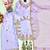 Lavender Color Embroidery And Sequince Work Silk Blend Salwar Suit