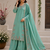 Teal Color Embroidery And Sequince Work Silk Blend Salwar Suit