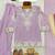 Designer party wear look kids top palazzo & dupatta set