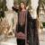 Black heavy mal chanderi  party wear embroidery plazzo suit set