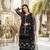 Black heavy soft net  party wear embroidery  plazzo suit set