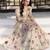 Cream heavy natural crep party wear embroidery sharara suit set