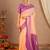 New Designer Banarasi Soft Silk Peach Color Woven Women's saree With Blouse Set