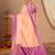 New Designer Banarasi Soft Silk Peach Color Woven Women's saree With Blouse Set