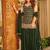 Green georgette  party wear embroidery suit set
