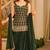 Green georgette  party wear embroidery suit set