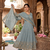 Elegant grey embroidered anarkali kurta set with mirror work dupatta