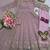 Elegant pink embroidered anarkali kurta set with mirror work dupatta