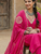 Fuchsia Pink Pure Mal Chanderi Hand Gota Patti Cotton Salwar & Kurta Mul Cotton Dupatta Set of 3