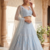 Pastel Blue Designer Lehenga with Intricate Resham dori & rainbow sequins work