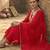 Red Pure Mal Chanderi Hand Gota Patti Cotton Salwar & Kurta  Mul Cotton Dupatta Set of 3