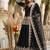 BLACK FRANCH SILK PARTY WEAR EMBROIDERY TOP LEHENGA