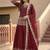 RED FRANCH SILK PARTY WEAR EMBROIDERY TOP LEHENGA