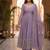 Designer lavender ethnic suit set with heavy embroidery and dupatta