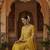 Yellow Pure Mul Chanderi embroidered yoke Gathered Detail kurta with Mul Dupatta Cotton Pant Set of 3