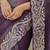 Purple colour silver crunchy embroidered saree with mono silk blouse