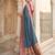 Teal blue colour banarasi silk saree with unstitched blouse piece