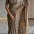 Brown colour cotton erode weaving saree with digital deer & floral print
