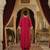Cherry Red Pure Silk Kaftan Kurta and Pant with Gota Lace Detail on Neck & Sleeves Set of 2