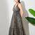 women's printed halter neck anarkali maxi dress , printed poly muslin