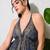 women's printed halter neck anarkali maxi dress printed poly muslin