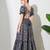 women's printed halter neck anarkali maxi dress , printed poly muslin