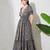 women's printed halter neck anarkali maxi dress , printed poly muslin