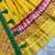 Mustard Yellow & Parrot Green Cotton Silk Lehenga Set with Traditional Print and Zari Weaving Border For Women's
