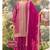 Pink real georgette wedding suits with matching purse full stitched sharara suits free size upto 44