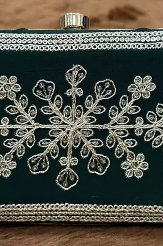 Dark green real georgette wedding suits with matching purse full stitched sharara suits free size upto 44